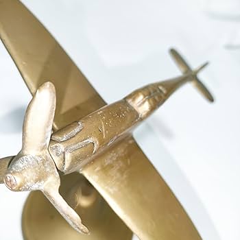 №戦争館　飛行機　アンティーク　真鍮製　骨董品　ヴィンテージ　珍品 ヴィンテージ 真鍮製 鳥 イーグル 置物 -通販-ローズボール